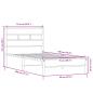 Preview: Bettgestell ohne Matratze Sonoma-Eiche 75x190 cm Holzwerkstoff