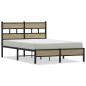 Preview: Bettgestell ohne Matratze Sonoma-Eiche 120x200 cm Holzwerkstoff