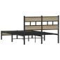 Preview: Bettgestell ohne Matratze Sonoma-Eiche 120x200 cm Holzwerkstoff