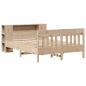 Preview: Massivholzbett mit Regal ohne Matratze 150x200 cm Kiefer