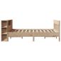 Preview: Massivholzbett mit Regal ohne Matratze 150x200 cm Kiefer