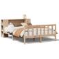 Preview: Massivholzbett mit Regal ohne Matratze 120x190 cm Kiefernholz