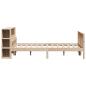 Preview: Massivholzbett mit Regal ohne Matratze 120x190 cm Kiefernholz