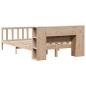 Preview: Massivholzbett mit Regal ohne Matratze 120x190 cm Kiefernholz