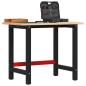 Preview: ARDEBO.de - Werkbank 100x60x81,5 cm Massivholz Buche Rechteckig