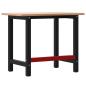 Preview: Werkbank 100x60x81,5 cm Massivholz Buche Rechteckig
