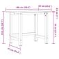 Preview: Werkbank 100x60x81,5 cm Massivholz Buche Rechteckig