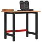 Preview: ARDEBO.de - Werkbank 100x60x81,5 cm Massivholz Buche Rechteckig