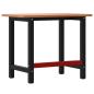 Preview: Werkbank 100x60x81,5 cm Massivholz Buche Rechteckig