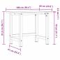 Preview: Werkbank 100x60x81,5 cm Massivholz Buche Rechteckig