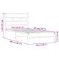 Preview: Bettgestell ohne Matratze Braun Eiche 80x200 cm Holzwerkstoff
