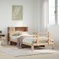 Preview: ARDEBO.de - Massivholzbett mit Regal ohne Matratze 100x200 cm Kiefer
