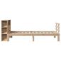 Preview: Massivholzbett mit Regal ohne Matratze 100x200 cm Kiefer