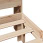 Preview: Massivholzbett mit Regal ohne Matratze 100x200 cm Kiefer