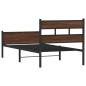 Preview: Bettgestell ohne Matratze Braun Eiche 75x190 cm Holzwerkstoff