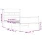 Preview: Bettgestell ohne Matratze Braun Eiche 75x190 cm Holzwerkstoff