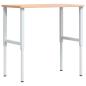 Preview: Werkbank 100x60x(71,5-98) cm Massivholz Buche Rechteckig
