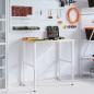 Preview: Werkbank 100x60x(71,5-98) cm Massivholz Buche Rechteckig