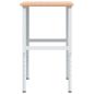 Preview: Werkbank 100x60x(71,5-98) cm Massivholz Buche Rechteckig