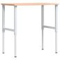 Preview: Werkbank 100x60x(71,5-98) cm Massivholz Buche Rechteckig