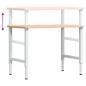 Preview: Werkbank 100x60x(71,5-98) cm Massivholz Buche Rechteckig