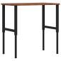 Preview: Werkbank Dunkelbraun 100x60x(71,5-98) cm Massivholz Eiche