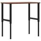Preview: Werkbank Dunkelbraun 100x60x(71,5-98) cm Massivholz Eiche