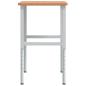 Preview: Werkbank 100x60x(71,5-98) cm Massivholz Buche Rechteckig