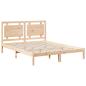 Preview: Massivholzbett Extra Lang ohne Matratze 140x210 cm