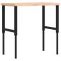 Preview: Werkbank 100x60x(73-99,5) cm Massivholz Buche Rechteckig