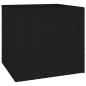 Preview: Garten-Beistelltische 3 Stk. Schwarz Poly Rattan