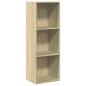 Preview: Bücherregal Sonoma-Eiche 40x30x114 cm Holzwerkstoff