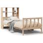 Preview: Massivholzbett mit Regal ohne Matratze 100x200 cm Kiefer