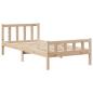 Preview: Massivholzbett mit Regal ohne Matratze 100x200 cm Kiefer