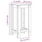Preview: Bartisch Sonoma-Eiche 51x50x103,5 cm Holzwerkstoff