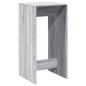 Preview: Bartisch Grau Sonoma 51x50x103,5 cm Holzwerkstoff