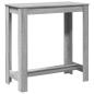 Preview: Bartisch Grau Sonoma 102x50x103,5 cm Holzwerkstoff