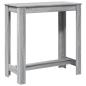 Preview: Bartisch Grau Sonoma 102x50x103,5 cm Holzwerkstoff