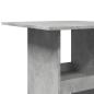 Preview: Bartisch mit Ablagen Betongrau 60x60x102 cm Holzwerkstoff