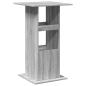 Preview: Bartisch mit Ablagen Grau Sonoma 60x60x102 cm Holzwerkstoff