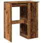 Preview: Bartisch mit Regal Altholz-Optik 90x47,5x103,5 cm Holzwerkstoff