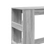 Preview: Bartisch mit Regal Grau Sonoma 90x40x103,5 cm Holzwerkstoff