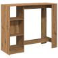 Preview: Bartisch mit Regal Artisan-Eiche 124x46x103,5 cm Holzwerkstoff