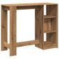 Preview: Bartisch mit Regal Artisan-Eiche 124x46x103,5 cm Holzwerkstoff