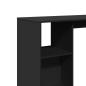 Preview: Bartisch mit Regal Schwarz 124x46x103,5 cm Holzwerkstoff