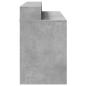 Preview: LED-Schreibtisch Betongrau 120x55x91 cm Holzwerkstoff