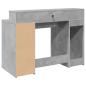 Preview: LED-Schreibtisch Betongrau 120x55x91 cm Holzwerkstoff