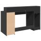 Preview: LED-Schreibtisch Schwarz 140x55x91 cm Holzwerkstoff