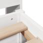 Preview: Massivholzbett ohne Matratze Weiß 160x200 Kiefernholz
