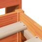 Preview: Massivholzbett ohne Matratze Wachsbraun 140x190 cm Kiefernholz